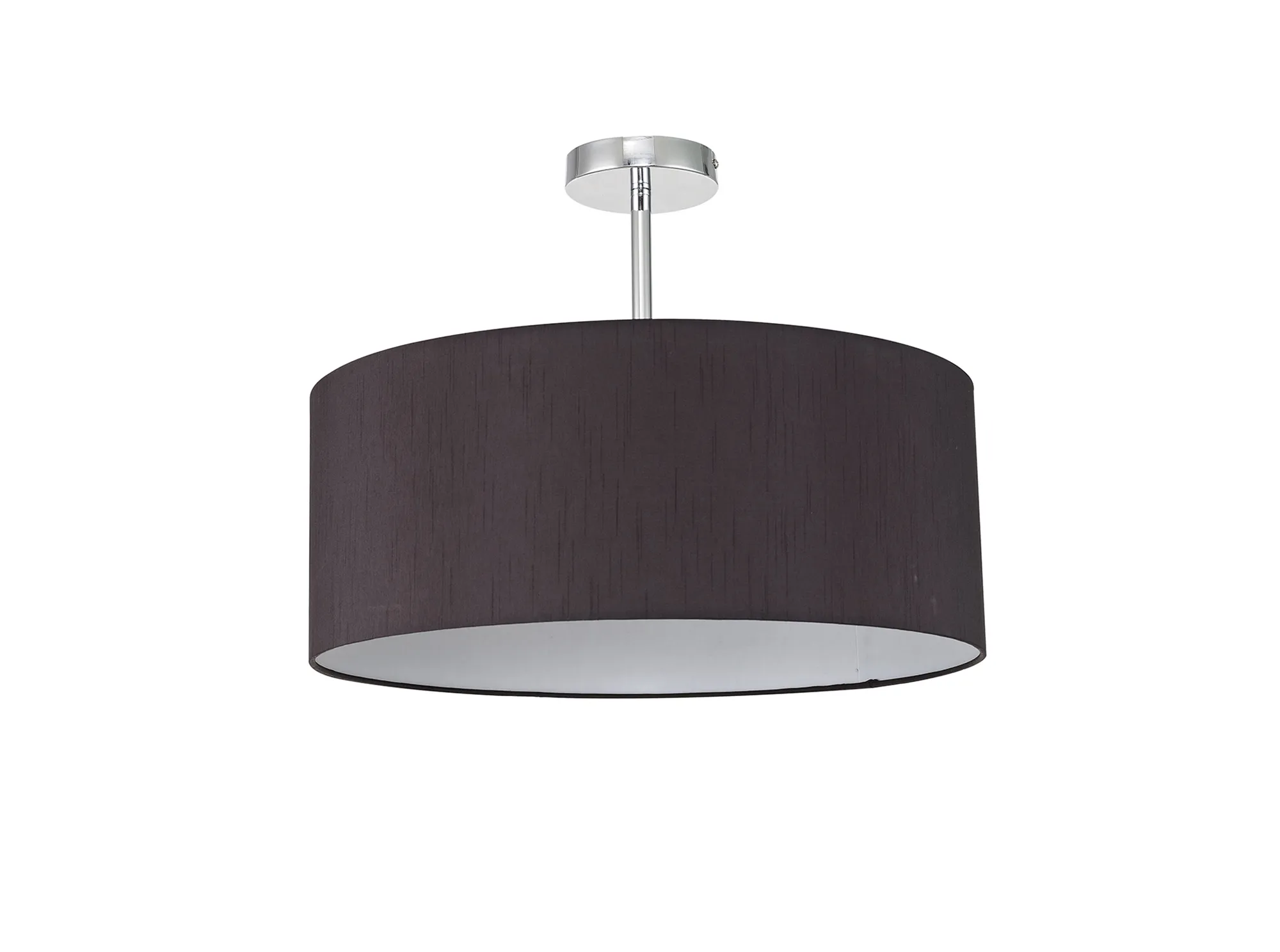 Baymont 50cm Pendant 1 Light Antique Brass, Black, Frosted Diffuser DK0229  Deco Baymont AB BL